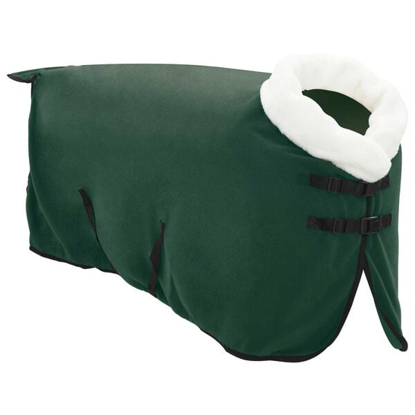 vidaXL Horse Blanket Full Dark Green 85 cm Polar fleece