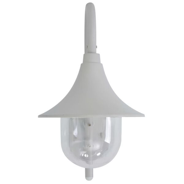 vidaXL Garden Wall Lamp E27 42 cm Aluminium White