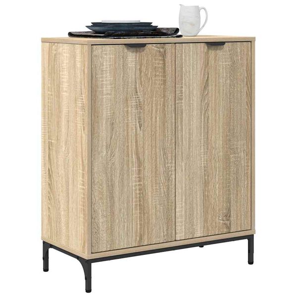 vidaXL Sideboard Sonoma Oak 69.5 x 33 x 82 cm Engineered Wood