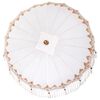 vidaXL Balinese Parasol Cream 215 x 215 x 260 cm Cotton and solid wood