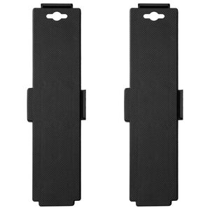 vidaXL Moving Dollies with 4 Wheels 2 pcs Black Polypropylene 170 kg