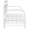 vidaXL Daybed Frame with Headboard White 80 x 200 cm Steel