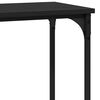 vidaXL Console Table Black oak 75 x 30.5 x 75 cm Engineered wood