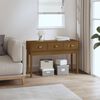 vidaXL Console Table Honey Brown 114x40x75 cm Solid Wood Pine