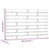 vidaXL Wall Headboard Honey Brown 96x3x63 cm Solid Wood Pine