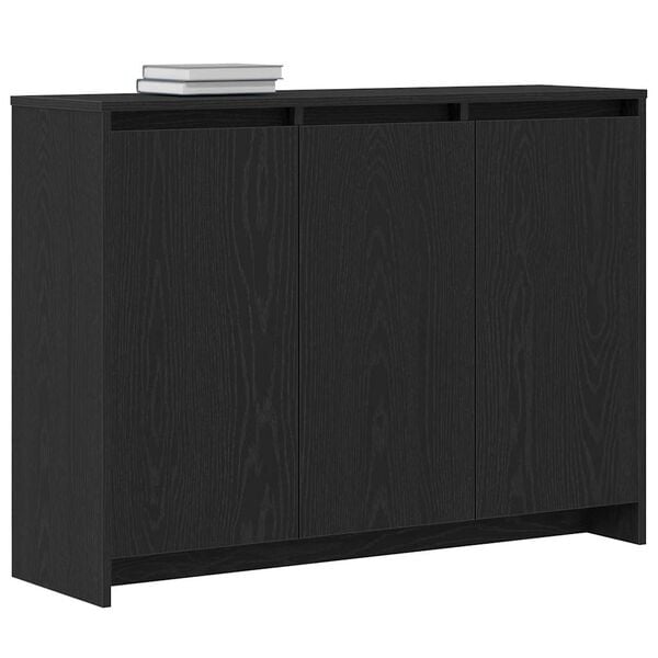 vidaXL Sideboard Black 102 x 29.5 x 75 cm Engineered wood