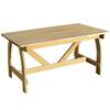 vidaXL Garden Table | Natural wood | Treated Pinewood | Standard | Durable