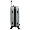 vidaXL Suitcase Set 3 pcs Silver 50 x 31 x 78 cm ABS Plastic and Steel