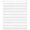 vidaXL Zebra Blind White 130x150 cm Fabric Width 125.9 cm Polyester