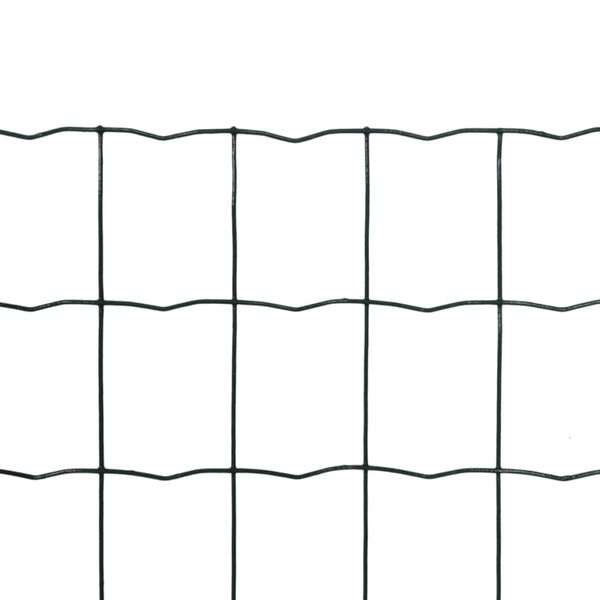 vidaXL Euro Fence Steel 10x1.7 m Green