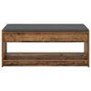 vidaXL Hall Bench Old Wood 103 x 38 x 45 cm Engineered Wood and Fabric