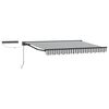 vidaXL Electric Retractable Awning Anthracite and White 3.5 x 2.5 m