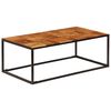 vidaXL Coffee Table 110x60x40 cm Solid Acacia Wood and Steel