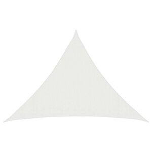 vidaXL Sunshade Sail Triangular 7 x 5 x 5 m HDPE White