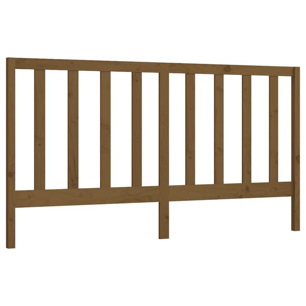 vidaXL Bed Headboard Honey Brown 206x4x100 cm Solid Wood Pine