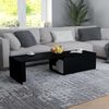 vidaXL Coffee Table Black 150x50x35 cm Engineered Wood