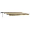 vidaXL Manual Awning Frame with LEDs 5 x 3 m Polyester with PU coating
