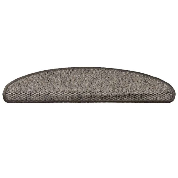 vidaXL Stair Mats Self-adhesive Sisal-Look 15 pcs 65x21x4 cm Brown Beige