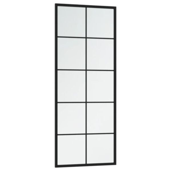 vidaXL Wall Mirrors 2 pcs Black 100x40 cm Metal