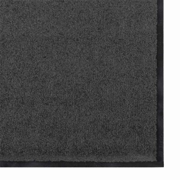 vidaXL Doormat Other Anthracite and Black 120 x 300 cm