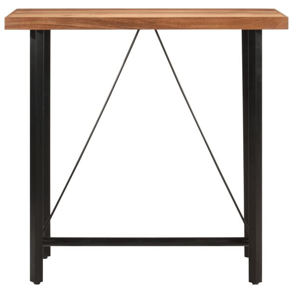 vidaXL Bar Table 110x55x107 cm Solid Wood Acacia and Iron