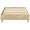 vidaXL Bed Frame No Mattress Sonoma Oak 90x190 cm Single Engineered Wood