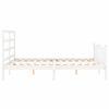 vidaXL Bed Frame without Mattress White 160x200 cm Solid Wood Pine