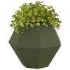 vidaXL Planter 2 pcs Olive Green 75 x 75 x 60 cm Steel