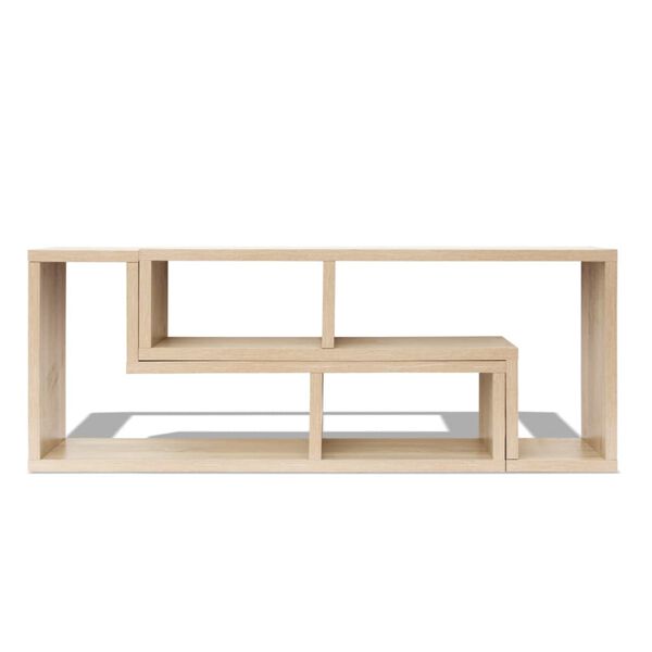 vidaXL TV Cabinet Double L-Shaped Oak