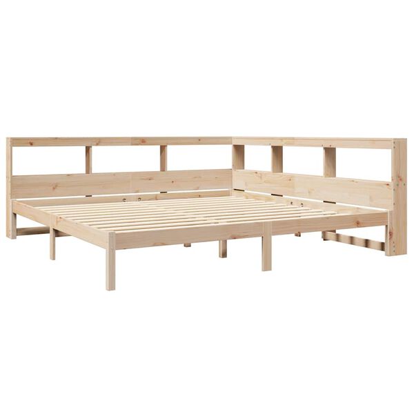 vidaXL Bookcase Bed without Mattress 180x200 cm Solid Wood Pine