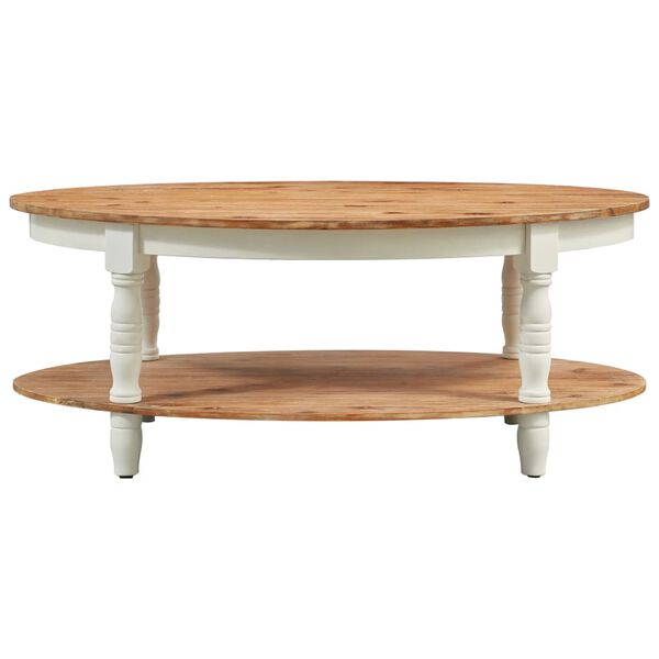 vidaXL Coffee Table 102x62.5x42 cm Solid Acacia Wood