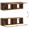 vidaXL TV Wall Cabinet Set Wall-mounted 6 pcs Old Wood