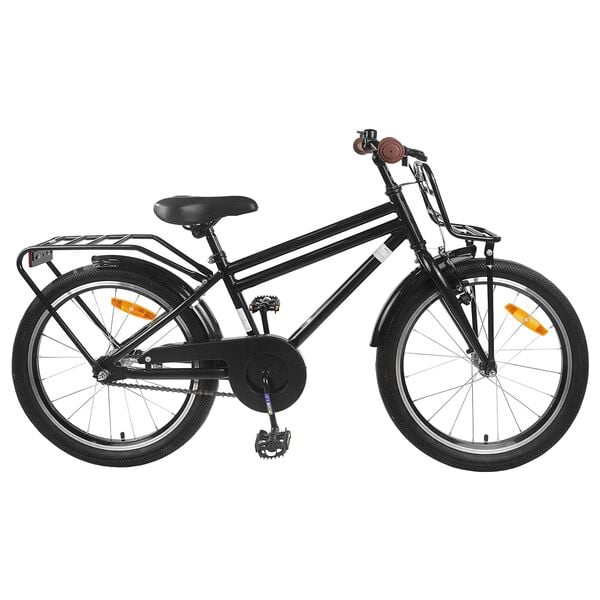 vidaXL Kids Bike 18'' for 5-7 Years Old Black