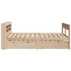 vidaXL Bed Frame without Mattress 120x200 cm Solid Wood Pine