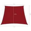 vidaXL Sunshade Sail Oxford Fabric Trapezium 2/4x3 m Red