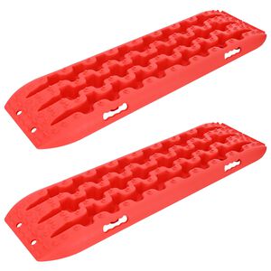 vidaXL Traction Board 2 pcs Red 106 x 30.5 x 7 cm Reinforced Nylon