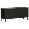 vidaXL TV Cabinet Black 100x33x46 cm Solid Wood Mango