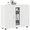 vidaXL Wooden Cabinet High Gloss White 88.5 x 30.5 x 73 cm
