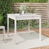 vidaXL Garden Table White 82.5x82.5x76 cm Solid Wood Pine