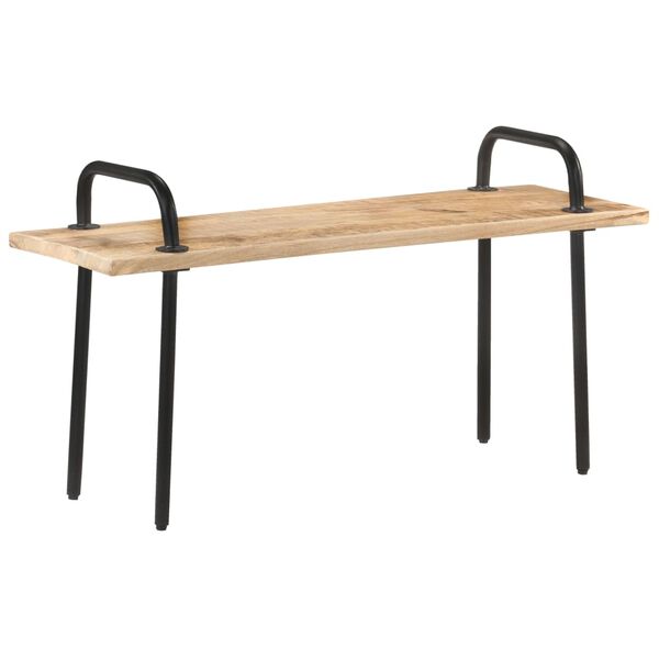 vidaXL Bench 110 cm Rough Mango Wood