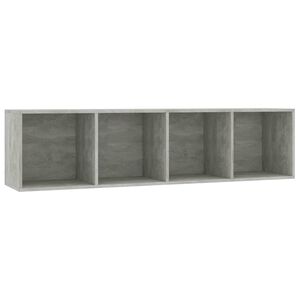 vidaXL Book Cabinet | Concrete grey | Engineered wood