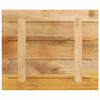 vidaXL Table Top 60x50x3.8 cm Rectangular Solid Wood Rough Mango