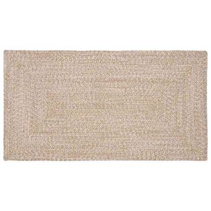 vidaXL Area Rug Natural and White 60 x 110 cm Jute