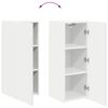 vidaXL TV Wall Cabinet 2 pcs White 30 x 31 x 80 cm Engineered Wood