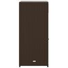 vidaXL Garden Storage Cabinet Brown 55x55x111 cm Poly Rattan