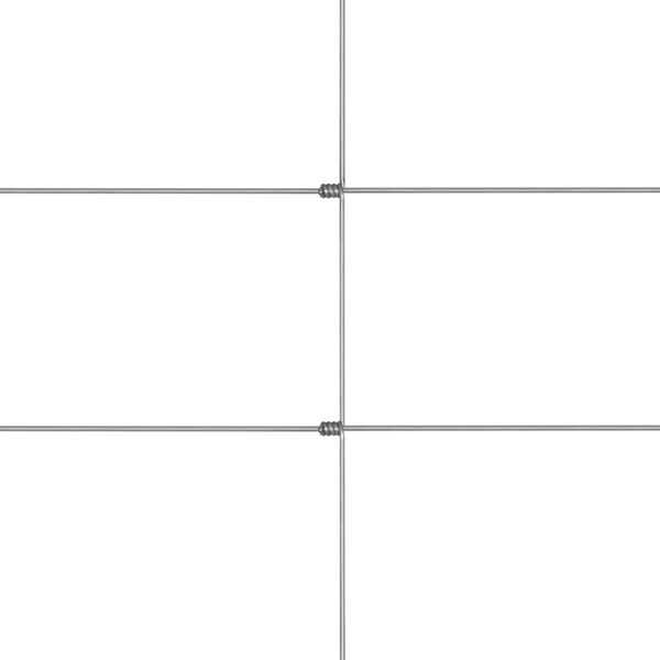 vidaXL Garden Fence Galvanised Steel Silver 50x1.6 m