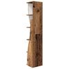 vidaXL Corner Cabinet Old Wood 27.5x27x140cm Engineered Wood