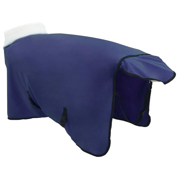 vidaXL Horse Blanket Navy Blue 115 cm Polar fleece