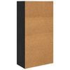 vidaXL Bookshelf Black Oak 60 x 30 x 114 cm Engineered Wood