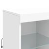 vidaXL Sideboard with LED Lights White 202x37x100 cm